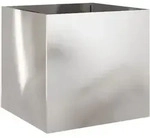 vidaXL Pflanzk&uuml;bel Silbern 49x47x46 cm Edelstahl