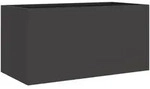 vidaXL Pflanzk&uuml;bel Schwarz 62x30x29 cm Stahl