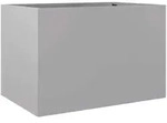 vidaXL Pflanzk&uuml;bel Silbern 62x40x39 cm Verzinkter Stahl