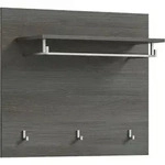 Ebuy24 Salsa Wandgarderobe 3 Haken wei&szlig; Hochglanz.