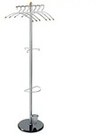 ALCO Garderobenst&auml;nder 2805 48x178x48cm silber +6Kleiderb&uuml;gel