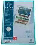 Exacompta 56113E 10x Packung mit 10 Aktensichth&uuml;llen aus genarbtem PP 120&mu;,...