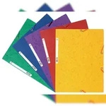Exacompta 55515E 50x Sammelmappe mit 3 Klappen und Gummizug aus Colorspan-Karton
