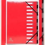 Exacompta 53925E 6x Ordnungsmappe Harmonika mit dehnbarem R&uuml;cken aus