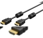 Goobay 61301 Standard High-Speed-HDMITM-Kabel mit Ethernet, Ferrite, 2 m, Schwarz -