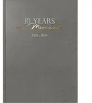 Rido Buchkalender 10-Jahre 2025-2034 A4 Kunstleder grau