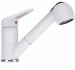 Franken Franke Messing Hochdruck Armatur Novara Plus mit Auszugsbrause Glacier