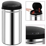vidaXL Automatischer Sensor-M&uuml;lleimer 50 L Edelstahl