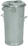 M&uuml;lleimer 50l Stahlbl.TZN o.B&uuml;gel