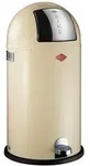 Wesco M&uuml;lleimer Kickboy, Abfallsammler, Tretabfallsammler, Stahlblech, Mandel, 40 L,