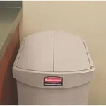 Rubbermaid Slim Jim Pedaleimer Schmalseite 50 Liter beige