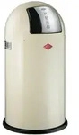 Wesco M&uuml;lleimer Pushboy, Push Abfalleimer, Abfallsammler, Stahlblech, Mandel, 50 L,