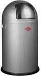 Wesco M&uuml;lleimer Pushboy Junior, Push Abfalleimer, Abfallsammler, Stahlblech, Silber,