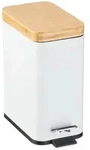 Relaxdays M&uuml;lleimer Bad, 5 Liter, entnehmbarer Inneneimer, Kosmetikeimer, Metall,