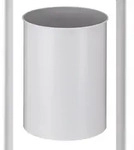 PROREGAL Stillvoller runder Metall Papierkorb | 15 Liter, Hx&Oslash; 30,5x25,5cm |...