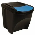 vidaXL Stapelbare M&uuml;lleimer 3 Stk. Anthrazit 75 L
