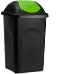 Stefanplast&reg; Abfalleimer Schwingdeckel Gr&uuml;n 60 L