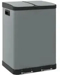 HOMCOM - M&uuml;lleimer - 48,8L x 39,5B x 67H cm - grau