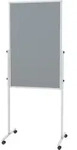 MAUL Moderationstafel MAULsolid 6366082 Filz grau/WB 120x75cm
