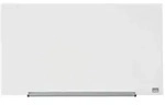 Nobo Glastafel Diamond 677x381mm wei&szlig; magnetisch, abnehmbare Stiftablage