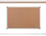 Bi-Office Korktafel Maya, mit Aluminiumrahmen, hochwertige Naturkorkoberfl&auml;che,