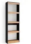 SKRAUT HOME B&uuml;cherregal, Holzregal, 60x25x186cm, Wohnzimmer - B&uuml;ro, F&uuml;r...