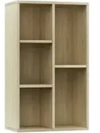 vidaXL B&uuml;cherregal/Sideboard Sonoma Eiche 50x25x80 cm Holzwerkstoff