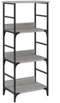 vidaXL B&uuml;cherregal Grau Sonoma 50x33x117,5 cm Holzwerkstoff