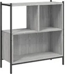 vidaXL B&uuml;cherregal Grau Sonoma 72x28x77,5 cm Holzwerkstoff