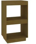 vidaXL B&uuml;cherregal Honigbraun 40x35x71 cm Massivholz Kiefer