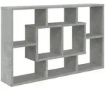 vidaXL Wandregal Betongrau 85x16x52,5 cm Holzwerkstoff