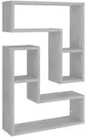 vidaXL Wandregale 2 Stk. Betongrau 50x15x50 cm Holzwerkstoff