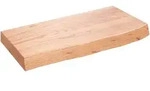 vidaXL Wandregal Hellbraun 60x30x(2-6) cm Massivholz Eiche Behandelt