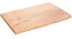 vidaXL Wandregal Hellbraun 60x40x2 cm Massivholz Eiche Behandelt