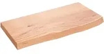 vidaXL Wandregal Hellbraun 60x30x(2-4) cm Massivholz Eiche Behandelt