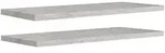 vidaXL Schweberegale 2 Stk. Betongrau 90x23,5x3,8 cm MDF