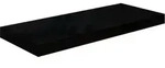 vidaXL Schweberegal Hochglanz-Schwarz 60x23,5x3,8 cm MDF