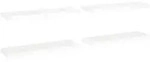vidaXL Schweberegale 4 Stk. Wei&szlig; 80x23,5x3,8 cm MDF