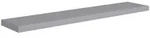 vidaXL Schwebendes Wandregal Grau 120x23,5x3,8 cm MDF
