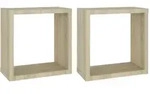 vidaXL W&uuml;rfelregale 2 Stk. Sonoma-Eiche 30x15x30 cm