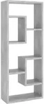 vidaXL Wandregal Betongrau 36x16x90 cm Holzwerkstoff