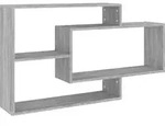 vidaXL Wandregal Grau Sonoma 104x20x58,5 cm Holzwerkstoff