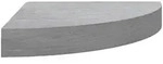 vidaXL Eck-Schweberegal Betongrau 25x25x3,8 cm MDF