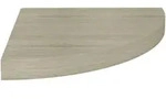 vidaXL Eck-Schweberegal Eichen-Optik 35x35x3,8 cm MDF