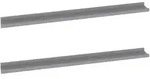 vidaXL Wandregale 2 Stk. Grau 100x9x3 cm