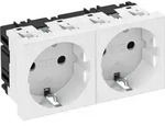 OBO Bettermann Steckdose 0 Grad, 2-fach STD-D0 RW2 6120022