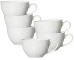 Ritzenhoff & Breker Levi Kaffeetasse 220 ml 6er Set - Wei&szlig;
