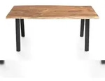 SalesFever Massiver Esstisch 160x85 cm | 3,5 cm Akazie Natur Baumkante |...