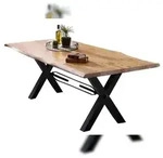 SIT M&ouml;bel Esstisch Baumkante | 200 x 100 x 78 cm | Platte 56 mm Akazie natur 