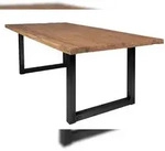 SIT M&ouml;bel Esstisch aus recyceltem Teak, Gestell in antikschwarz | B 220 x T...